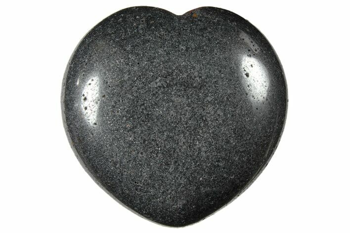 1.6" Polished Hematite Hearts - Photo 1